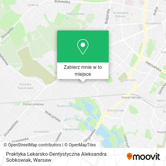 Mapa Praktyka Lekarsko-Dentystyczna Aleksandra Sobkowiak