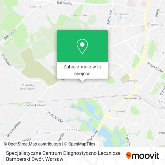 Mapa Specjalistyczne Centrum Diagnostyczno Lecznicze Bamberski Dwór