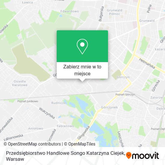 Mapa Przedsiębiorstwo Handlowe Songo Katarzyna Ciejek