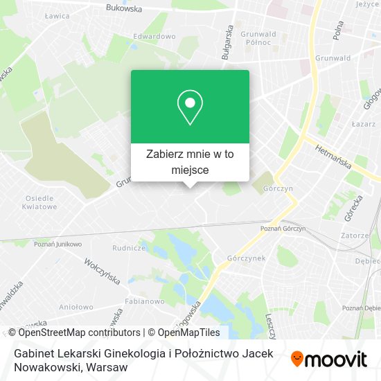 Mapa Gabinet Lekarski Ginekologia i Położnictwo Jacek Nowakowski