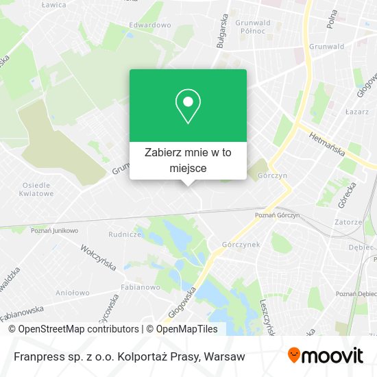 Mapa Franpress sp. z o.o. Kolportaż Prasy