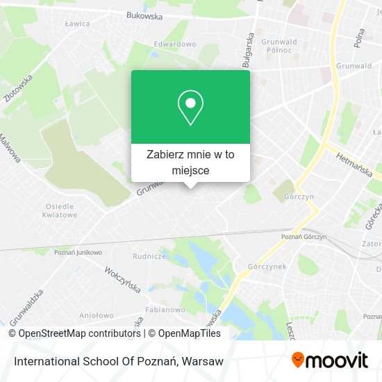 Mapa International School Of Poznań