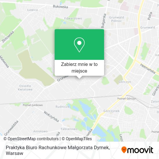 Mapa Praktyka Biuro Rachunkowe Małgorzata Dymek