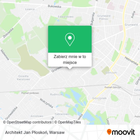 Mapa Architekt Jan Płoskoń