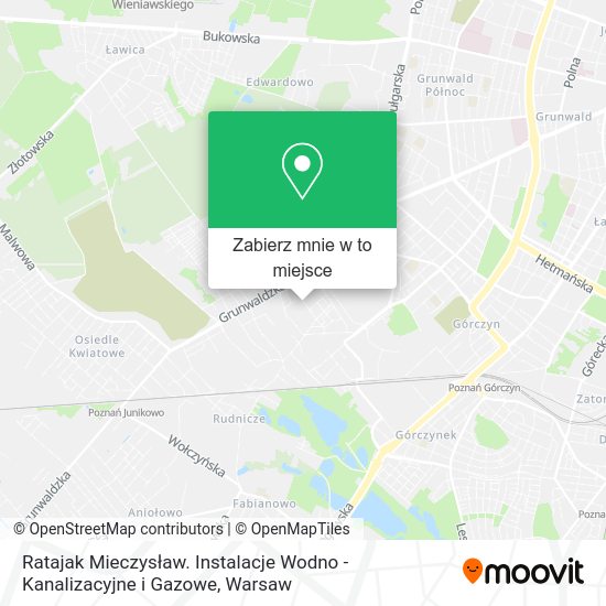 Mapa Ratajak Mieczysław. Instalacje Wodno - Kanalizacyjne i Gazowe