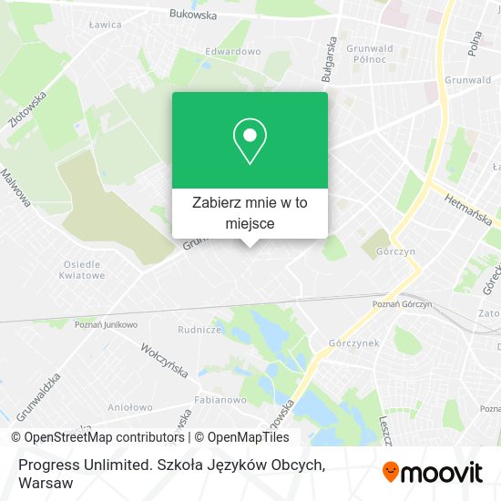 Mapa Progress Unlimited. Szkoła Języków Obcych