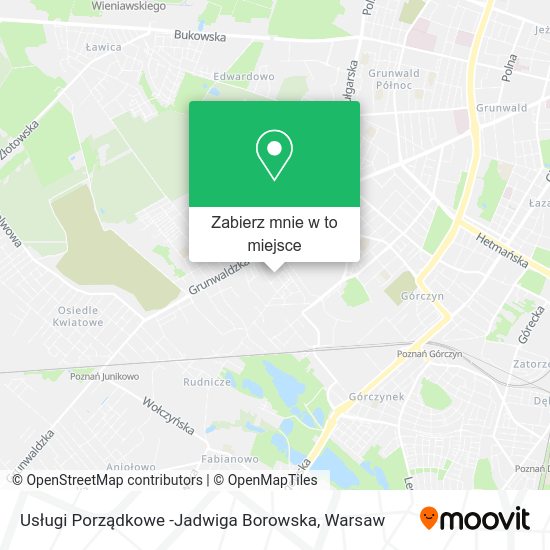 Mapa Usługi Porządkowe -Jadwiga Borowska