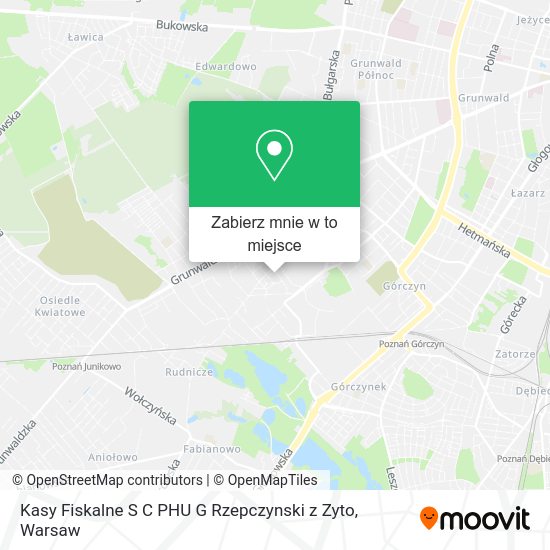 Mapa Kasy Fiskalne S C PHU G Rzepczynski z Zyto