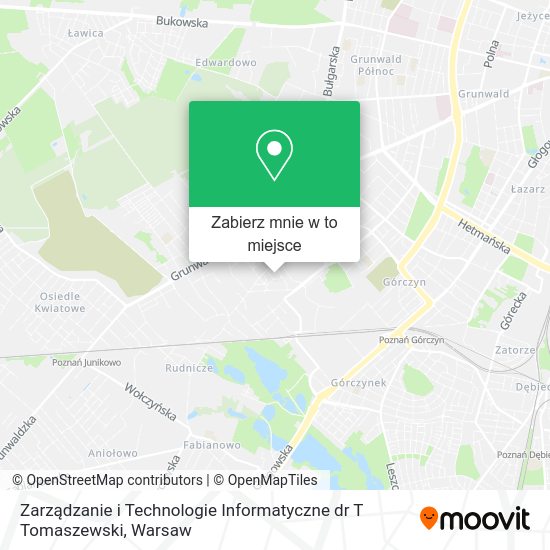 Mapa Zarządzanie i Technologie Informatyczne dr T Tomaszewski