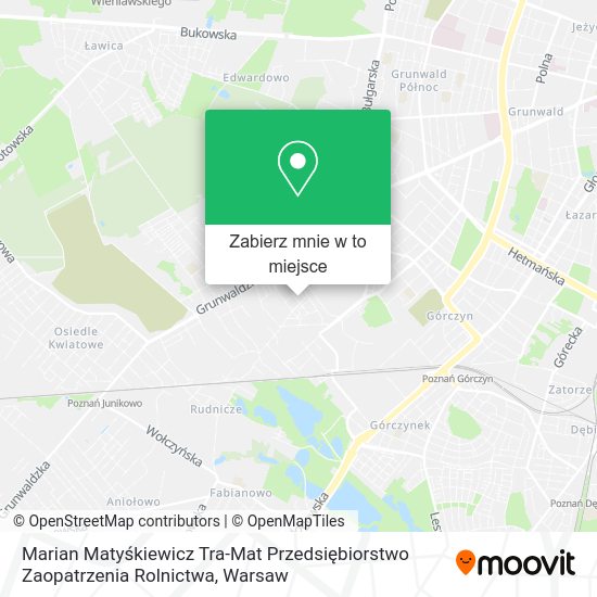 Mapa Marian Matyśkiewicz Tra-Mat Przedsiębiorstwo Zaopatrzenia Rolnictwa