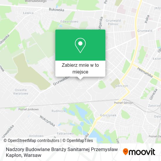 Mapa Nadzory Budowlane Branży Sanitarnej Przemysław Kapłon