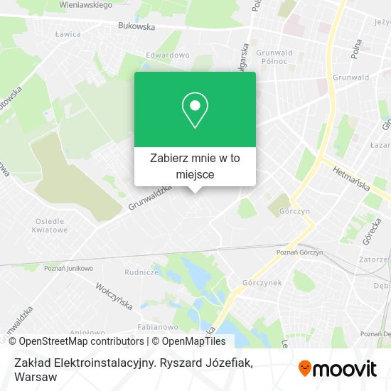 Mapa Zakład Elektroinstalacyjny. Ryszard Józefiak