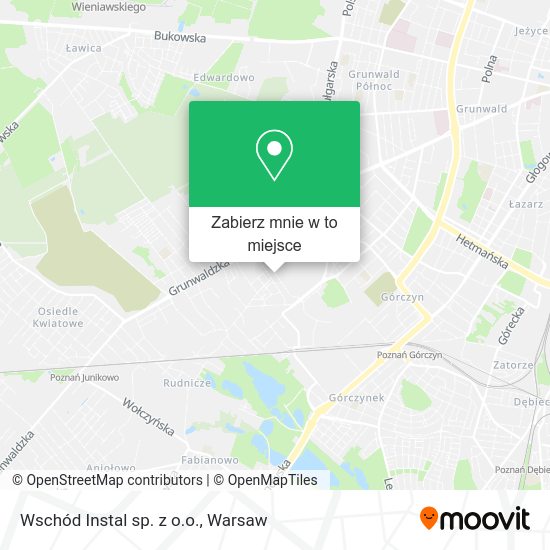 Mapa Wschód Instal sp. z o.o.