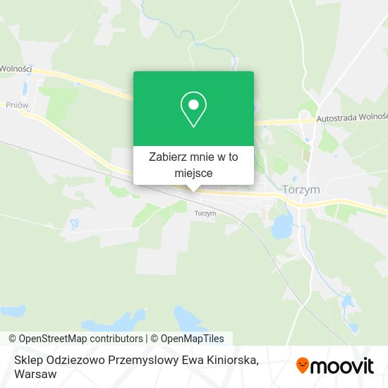 Mapa Sklep Odziezowo Przemyslowy Ewa Kiniorska