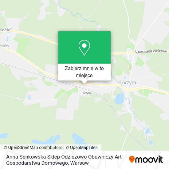 Mapa Anna Senkowska Sklep Odziezowo Obuwniczy Art Gospodarstwa Domowego