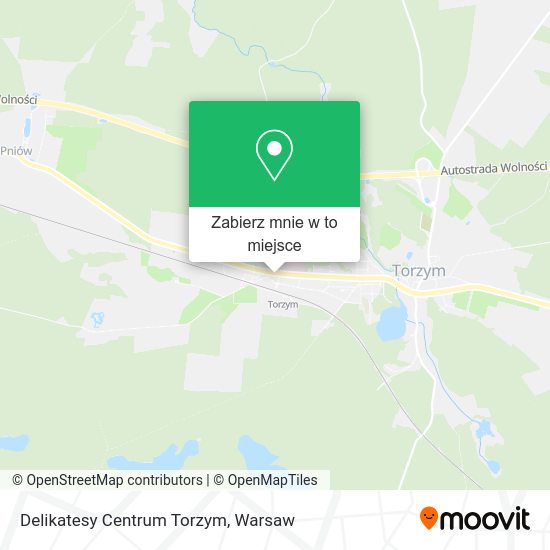 Mapa Delikatesy Centrum Torzym