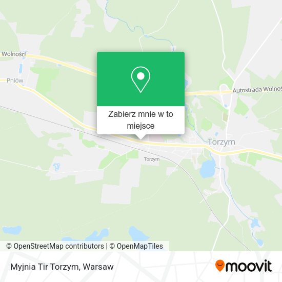 Mapa Myjnia Tir Torzym