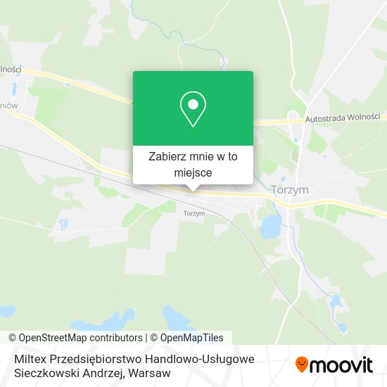 Mapa Miltex Przedsiębiorstwo Handlowo-Usługowe Sieczkowski Andrzej