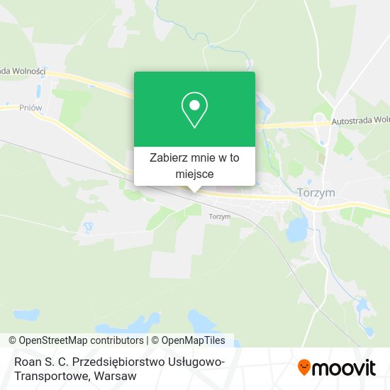 Mapa Roan S. C. Przedsiębiorstwo Usługowo-Transportowe