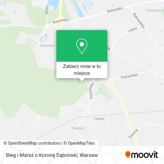 Mapa Bieg i Marsz o Koronę Dąbrowki