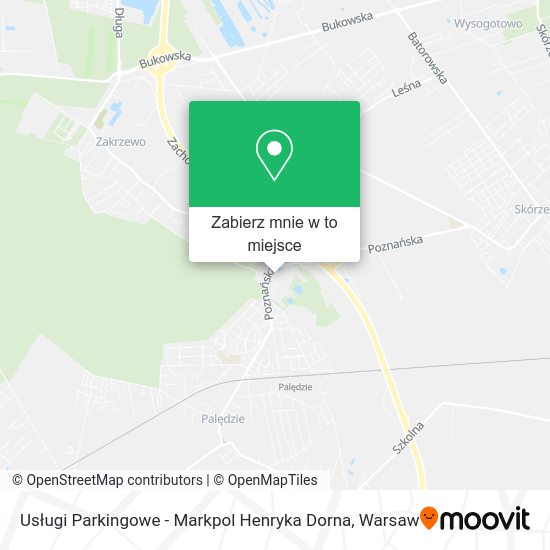 Mapa Usługi Parkingowe - Markpol Henryka Dorna