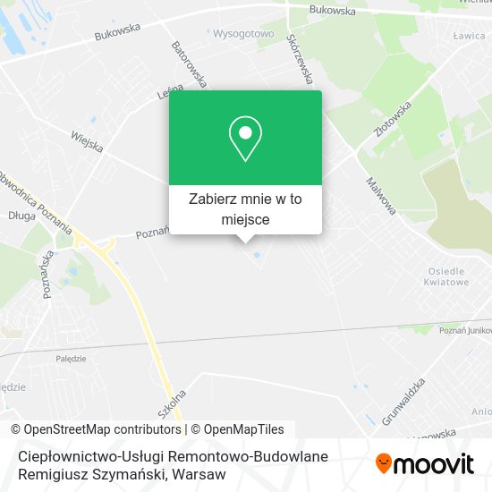 Mapa Ciepłownictwo-Usługi Remontowo-Budowlane Remigiusz Szymański