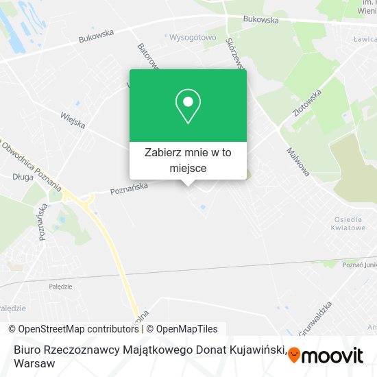 Mapa Biuro Rzeczoznawcy Majątkowego Donat Kujawiński