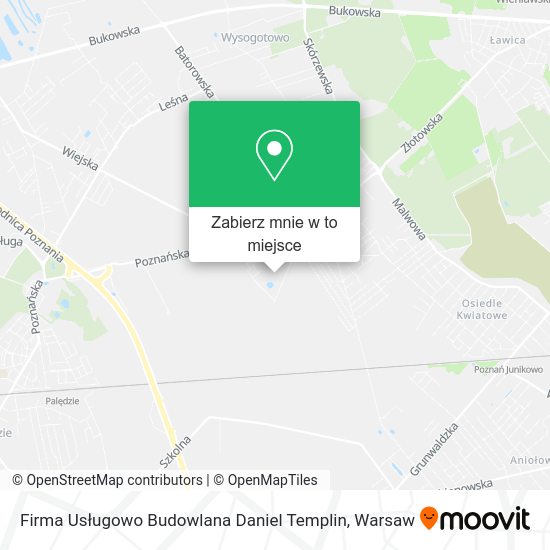 Mapa Firma Usługowo Budowlana Daniel Templin