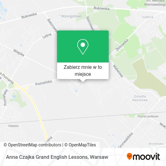 Mapa Anna Czajka Grand English Lessons