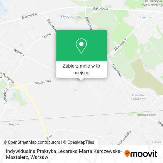 Mapa Indywidualna Praktyka Lekarska Marta Karczewska-Mastalerz