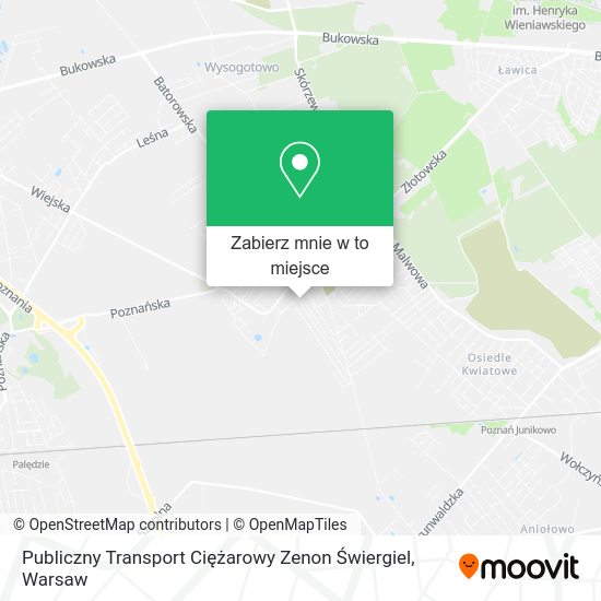 Mapa Publiczny Transport Ciężarowy Zenon Świergiel