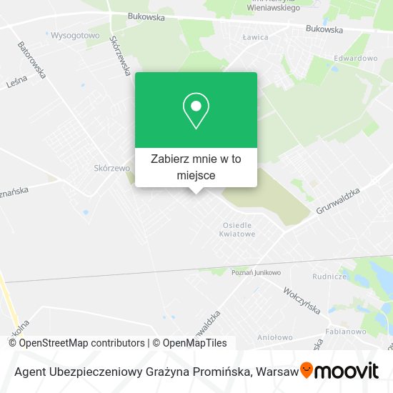 Mapa Agent Ubezpieczeniowy Grażyna Promińska