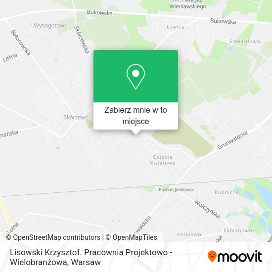 Mapa Lisowski Krzysztof. Pracownia Projektowo - Wielobranżowa