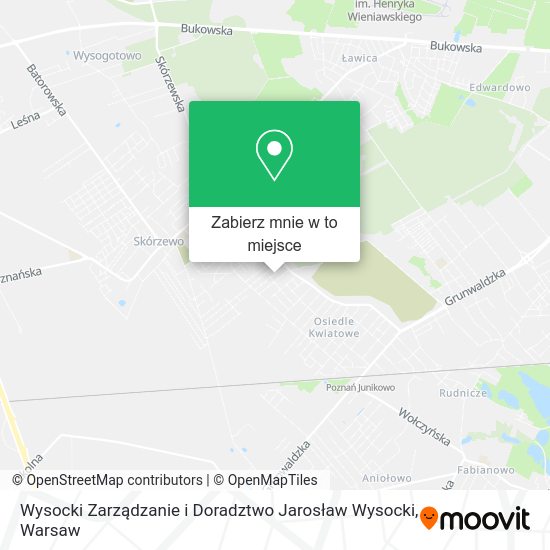 Mapa Wysocki Zarządzanie i Doradztwo Jarosław Wysocki