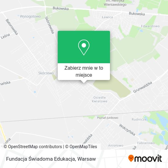 Mapa Fundacja Świadoma Edukacja