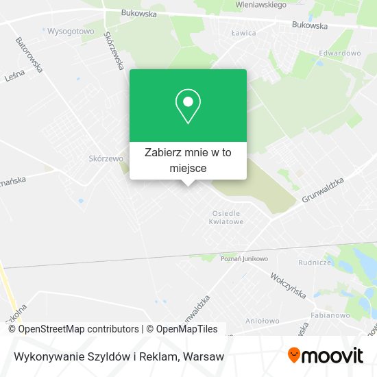 Mapa Wykonywanie Szyldów i Reklam