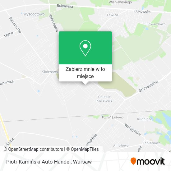 Mapa Piotr Kamiński Auto Handel