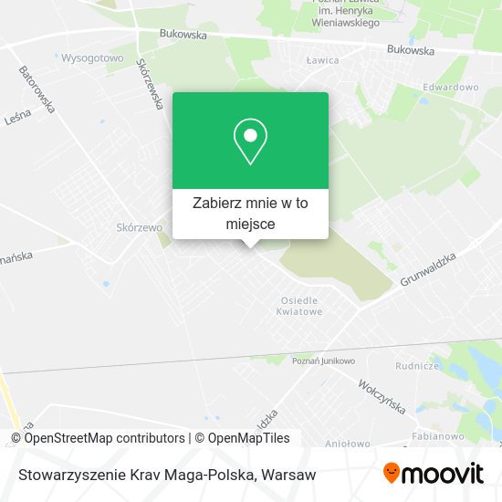 Mapa Stowarzyszenie Krav Maga-Polska