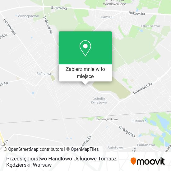 Mapa Przedsiębiorstwo Handlowo Usługowe Tomasz Kędzierski