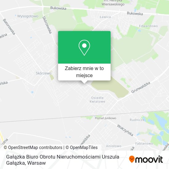 Mapa Gałązka Biuro Obrotu Nieruchomościami Urszula Gałązka