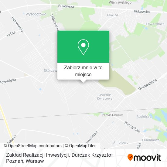 Mapa Zakład Realizacji Inwestycji. Durczak Krzysztof Poznań