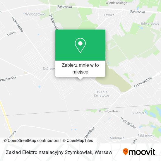 Mapa Zakład Elektroinstalacyjny Szymkowiak