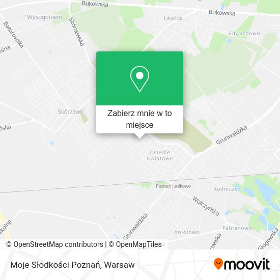 Mapa Moje Słodkości Poznań