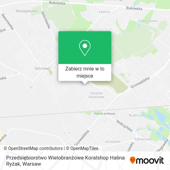 Mapa Przedsiębiorstwo Wielobranżowe Koralshop Halina Ryżak