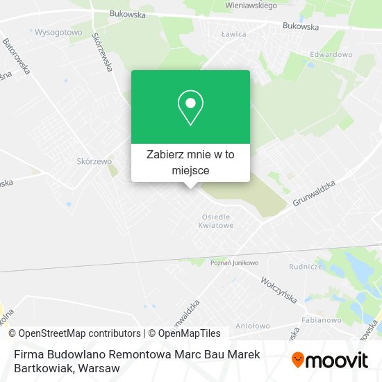 Mapa Firma Budowlano Remontowa Marc Bau Marek Bartkowiak