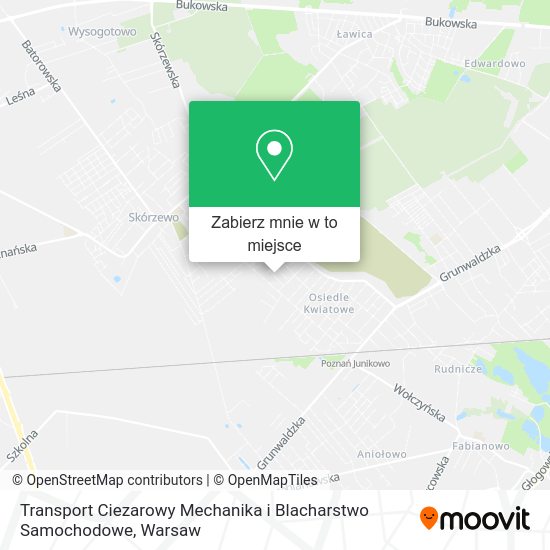 Mapa Transport Ciezarowy Mechanika i Blacharstwo Samochodowe