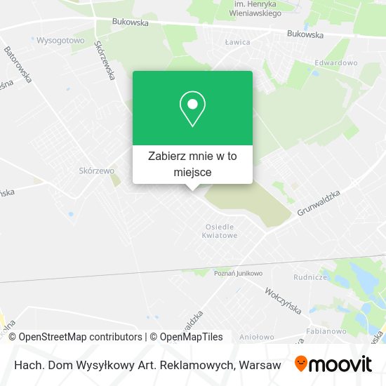 Mapa Hach. Dom Wysyłkowy Art. Reklamowych