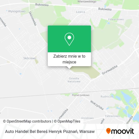 Mapa Auto Handel Bel Bereś Henryk Poznań