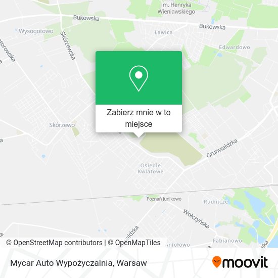 Mapa Mycar Auto Wypożyczalnia