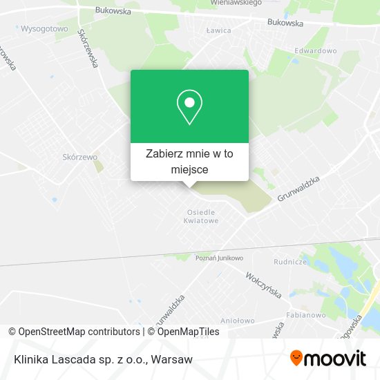 Mapa Klinika Lascada sp. z o.o.